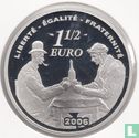 France 1½ euro 2006 (PROOF) "100th anniversary of the death of Paul Cézanne" - Image 1
