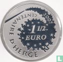 France 1½ euro 2007 (PROOF) "100th anniversary of the birth of Georges Remi - alias Hergé - Tintin & Professor Calculus" - Image 1