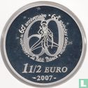 France 1½ euro 2007 (PROOF) "60 years of the Little Prince - the Little Prince and the fox" - Image 1