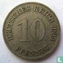 Empire allemand 10 pfennig 1904 (E) - Image 1