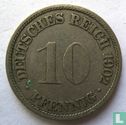 Duitse Rijk 10 pfennig 1902 (F) - Afbeelding 1