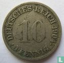 Duitse Rijk 10 pfennig 1904 (G) - Afbeelding 1