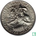 États-Unis ¼ dollar 1976 (cuivre recouvert de cuivre-nickel - D) "200th anniversary of Independence" - Image 2