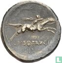 Romeinse Republiek, L. Calpurnius Piso Frugi, AR Denarius Rome 90 v.C. - Afbeelding 1
