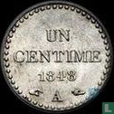 France 1 centime 1848 (PIEDFORT) - Image 1
