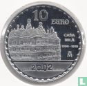 Spanje 10 euro 2002 (PROOF) "150th anniversary of the birth of Antoni Gaudi - Casa Milà" - Afbeelding 1
