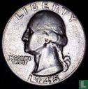 Verenigde Staten ¼ dollar 1945 (zonder letter) - Afbeelding 1