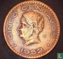 Mexique 5 centavos 1952 - Image 1
