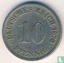 Duitse Rijk 10 pfennig 1876 (G) - Afbeelding 1