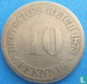 Empire allemand 10 pfennig 1873 (C) - Image 1