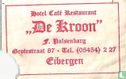 Hotel Café Restaurant "De Kroon"  - Afbeelding 1