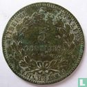 France 5 centimes 1879 (ancre avec barre) - Image 2