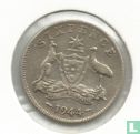 Australie 6 pence 1944  - Image 1