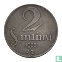Latvia 2 santimi 1928 - Image 1