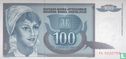Yougoslavie 100 Dinara 1992 - Image 1