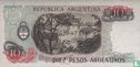 Argentinien 10 Pesos Argentinos (Lopez-Vazquez) - Bild 2
