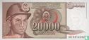 Jugoslawien 20.000 Dinara 1987 - Bild 1