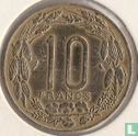 États d'Afrique équatoriale 10 francs 1965 - Image 2