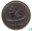 Fiji 5 cents 1974 - Image 2