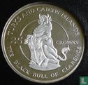 Turks- en Caicoseilanden 25 crowns 1978 (PROOF) "25th anniversary of the Coronation of Elizabeth II - Black Bull of Clarence" - Afbeelding 2