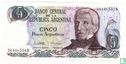 Argentinië 5 Pesos Argentinos 1983 (handtekening 2) - Afbeelding 1