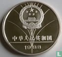 China 5 yuan 1988 (PROOF) "Summer Olympics in Seoul - Sailboat racing" - Afbeelding 1