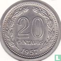 Argentinië 20 centavos 1957 - Afbeelding 1