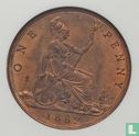 Royaume-Uni 1 Penny 1882H (flat shield) - Image 1
