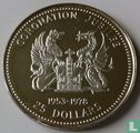 Îles Vierges britanniques 25 dollars 1978 (BE) "25th anniversary Coronation of Queen Elizabeth II" - Image 2