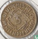 Empire allemand 5 rentenpfennig 1923 (D) - Image 2