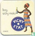 Congo boy, Vichy moko Vichy Etat / Dit is een van de 30 bierviltjes "Collectie Expo 1958". - Bild 1