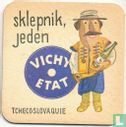Tchecoslovaquie sklepnik, jeden Vichy Etat / Dit is een van de 30 bierviltjes "Collectie Expo 1958". - Image 1