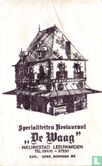 Specialiteiten Restaurant "De Waag"  - Image 1