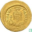 Mauricius Tiberius 582-602, AV Solidus, Constantinopolis - Image 1