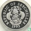 Seychellen 25 rupees 1993 (PROOF) "250th anniversary Arrival of the first French in Seychelles" - Afbeelding 1