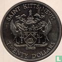 Saint Kitts & Nevis 20 dollars 1982 "200th anniverary Battle of the Saints" - Image 2