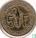 West-Afrikaanse Staten 5 francs 1970 - Afbeelding 2