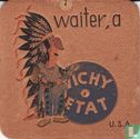 U.S.A. waiter, a Vichy Etat / Dit is een van de 30 bierviltjes "Collectie Expo 1958". - Afbeelding 1