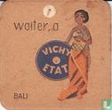 Bali waiter, a Vichy Etat  / Dit is een van de 30 bierviltjes "Collectie Expo 1958". - Afbeelding 1