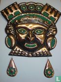 Inka masker met turqoise - Peru - Image 1