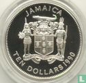 Jamaica 10 dollars 1990 (PROOF) "500 years Columbus Discovery of the New World" - Image 1