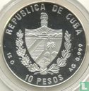 Cuba 10 pesos 1997 (PROOF) "150 years First Post Service" - Afbeelding 2