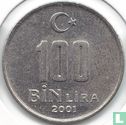 Turkije 100 bin lira 2001 - Afbeelding 1