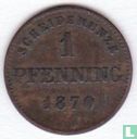 Bavière 1 pfenning 1870 - Image 1