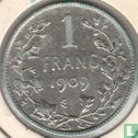 Belgium 1 franc 1909 (FRA - TH. VINÇOTTE) - Image 1