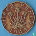 Verenigd Koninkrijk 3 pence 1949 - Afbeelding 1