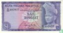 Malaysia 1 Ringgit ND (1967) - Image 1