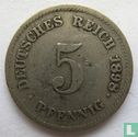 Empire allemand 5 pfennig 1898 (G) - Image 1