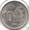 Turkey 10 bin lira 1997 (Thin planchet) - Image 1
