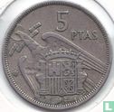 Spain 5 pesetas 1957 (58) - Image 1